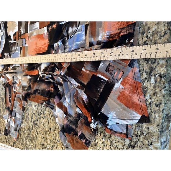 Southern Lady Blouse Womens 2X Multicolor Abstract 3/4 Sleeve Tunic Top - Picture 5 of 6